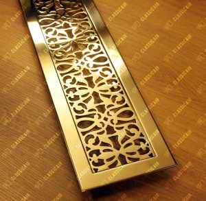 Решетка из полированной латуни с тайским орнаментом