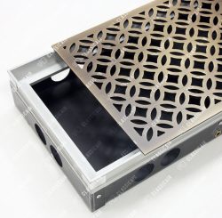 Решетка для встроенного конвектора из состаренной латуни